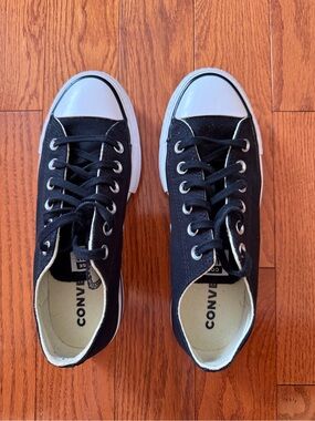 Converse Black and White Low-Top Canvas Sneakers